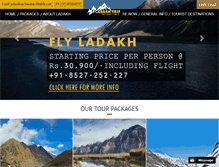 Tablet Screenshot of ladakhtrip.com